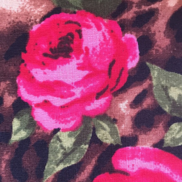 White Stag easy care stretch knit dress with rose print, size M (8/10) - Picture 9 of 9